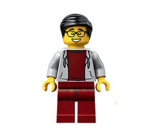 LEGO Man with hoodie Minifigure