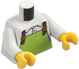 LEGO Man with Lime Apron Minifig Torso (973 / 76382)