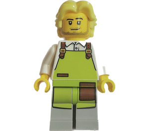 LEGO Uomo con Lime Apron Minifigure