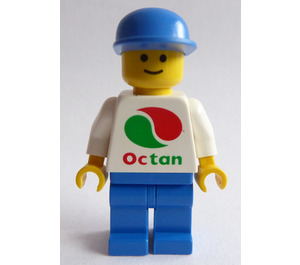 LEGO Man met Octan Kleding en Blauw Pet Minifiguur