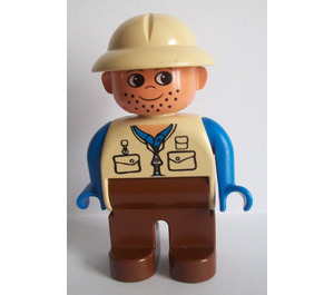LEGO Man mit Pith Helm Duplo Abbildung