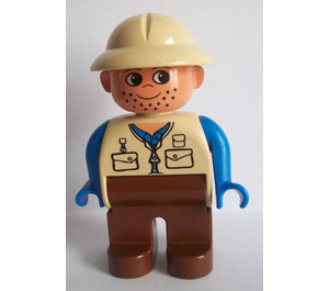 LEGO Man met Pith Helm Duplo-figuur