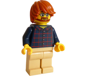 LEGO Mann mit Plaid Hemd Minifigur