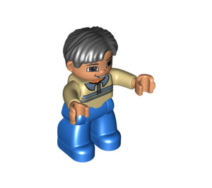 LEGO Man mit Pullover Duplo Abbildung und Fleischhände