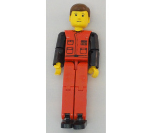 LEGO Man avec rouge Jacket Figure technique