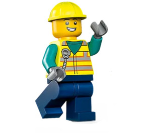LEGO Man avec Safety Vest Figurine