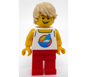 LEGO Man with Sailboard Tanktop Minifigure