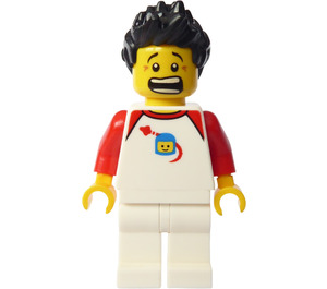 LEGO Mand med Rumfart Hoved TShirt Minifigur