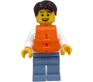 LEGO Man mit Striped oben Minifigur