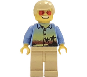 LEGO Man with Sunset and Palm Trees Top Minifigure