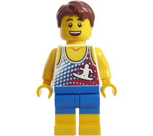 LEGO Man avec Surfing Tanktop Figurine