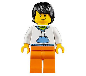 LEGO Muž s Sweatshirt Minifigurka