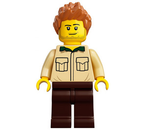 LEGO Mann mit Beige Hemd Minifigur