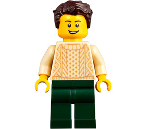 LEGO Mann mit Beige Pullover Minifigur