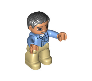 LEGO Man mit Tan Trousers Duplo Abbildung