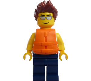 LEGO Man met TankTop en Reddingsvest minifiguur