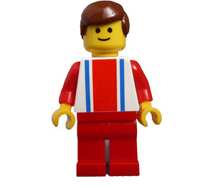 LEGO Muž s Vertikální Striped Horní Minifigurka