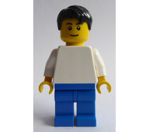 LEGO Man met Wit Shirt minifiguur