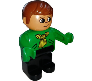 LEGO Man mit Gelb Schal Duplo Abbildung