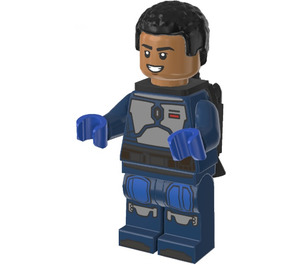 LEGO Mandalorian Fleet Commander with Hair Minifigure