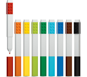 LEGO Marker Pen Set - 9 Pack  (5005147)