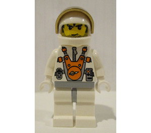 LEGO Mars Miner Unshaven and Messy Hair Minifigure