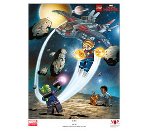 LEGO Marvel Super Heroes Poster - Captain Marvel (5005877)