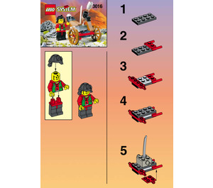 LEGO Master and Heavy Gun 3016 Instrucciones