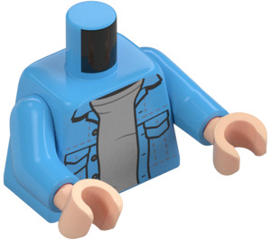 LEGO Matt Hooper Minifig Torso (973 / 76382)