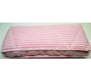 LEGO Mattress 6 x 14 med Rosa Striper (51161)