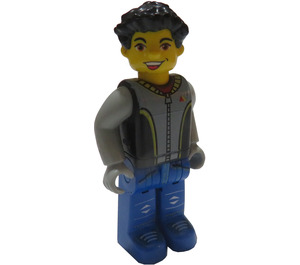 LEGO Max avec Noir Torse et Bleu Jambes Minifigurine