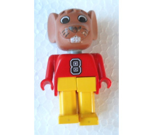 LEGO Maximillian Mouse with 8 on Top Fabuland Figure