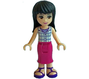 LEGO Maya with Magenta Skirt and Plaid Sleeveless Shirt Minifigure