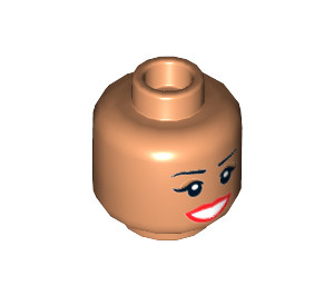 LEGO Mayor McCaskill Head (Recessed Solid Stud) (3626 / 33473)