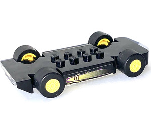 LEGO McDonald's Racers Chassis with Slicks and Yellow Wheels with Racer Sticker (85768)