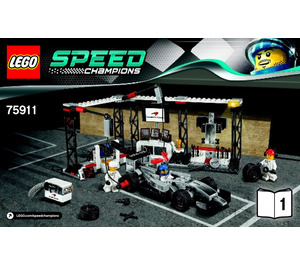 LEGO McLaren Mercedes Pit Stop Set 75911 Instructions