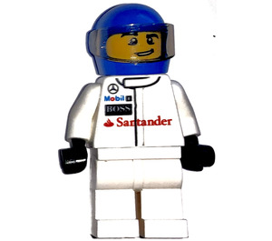 LEGO McLaren Mercedes Race Auto Driver Minifigur