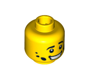 LEGO Mechanic Head (Safety Stud) (3626 / 99283)