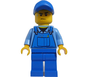 LEGO Mechanic in Blue Overalls Minifigure