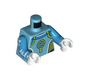LEGO Medium azuurblauw Alien DJ Minifig Torso (973 / 76382)