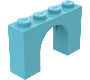 LEGO Mittleres Azure Bogen 1 x 4 x 2 (6182)