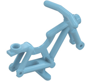 LEGO Medium Azure Bicycle Frame with Stand (4719 / 65574)