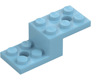 LEGO Celeste medio Soporte 2 x 5 x 1.3 con Agujeros (11215 / 79180)