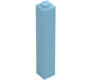 LEGO Medium Azure Brick 1 x 1 x 5 with Solid Stud (2453)