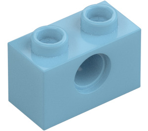 LEGO Medium Azure Brick 1 x 2 with Hole (3700)