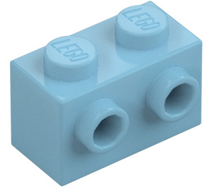 LEGO Mittleres Azure Stein 1 x 2 mit Noppen auf Ein(e) Seite (11211)