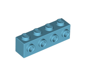 LEGO Medium Azure Brick 1 x 4 with 4 Studs on One Side (30414)