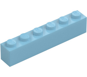 LEGO Mittleres Azure Stein 1 x 6 (3009 / 30611)