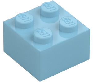 LEGO Medium Azure Brick 2 x 2 (3003 / 6223)