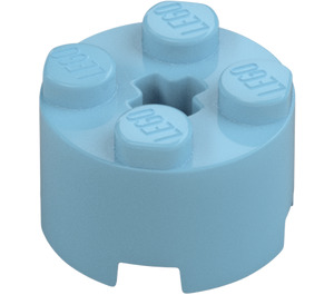 LEGO Azzurro medio Mattoncino 2 x 2 Rotondo (3941 / 6143)